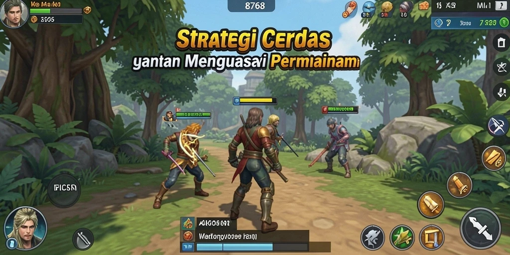 Tampilan gameplay menarik dari 8768 dengan strategi yang mendalam.