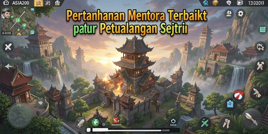 Tampilan menakjubkan dari gameplay Tower Defense yang seru.