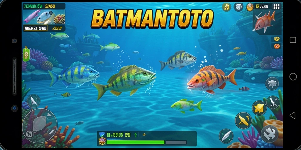 Tampilan gameplay seru dalam permainan Tembak Ikan BATMANTOTO.