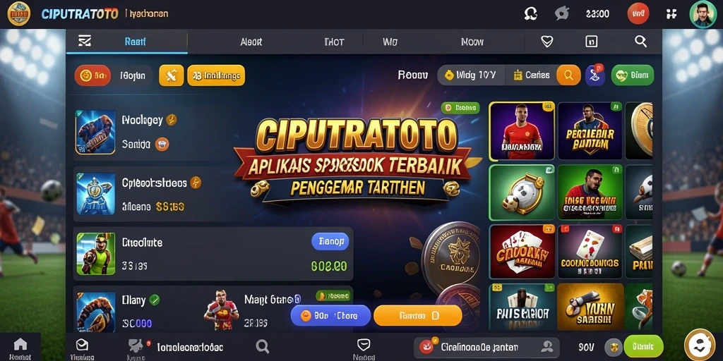 Tampilan gameplay Sportsbook yang interaktif dan mengasyikkan.