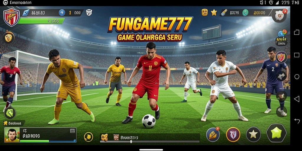 Tampilan seru dari gameplay FUNGAME777 yang mengesankan.