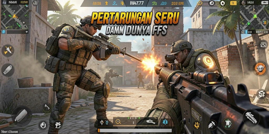 Tantangan seru dalam gameplay FPS INA777.