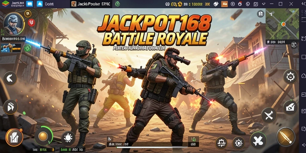 Gameplay intens dalam JACKPOT168 saat pertempuran berlangsung.