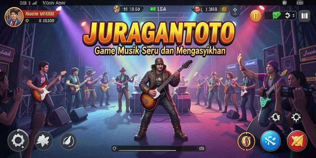 Tampilan gameplay JURAGANTOTO yang penuh warna dan dinamis.