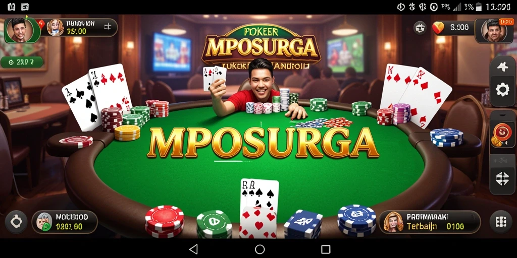 Tampilan gameplay poker di MPOSURGA yang seru dan menarik.