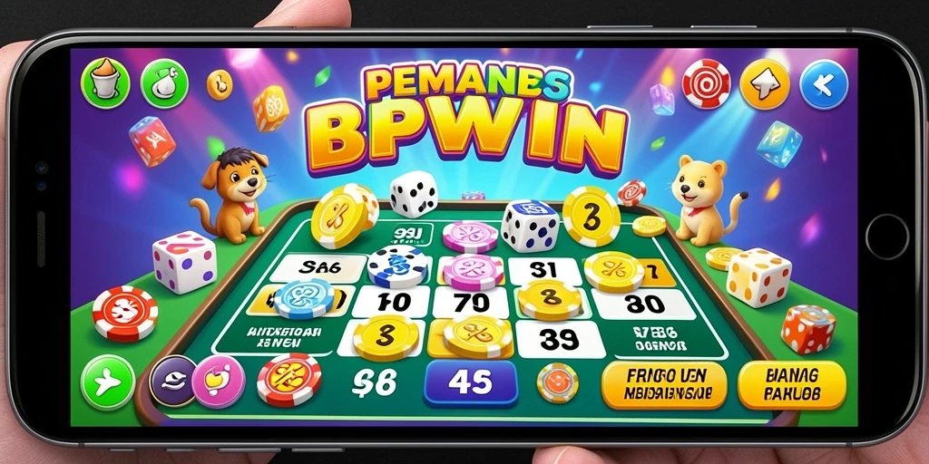 Tampilan gameplay Bingo yang menarik dan interaktif dalam RPWIN.