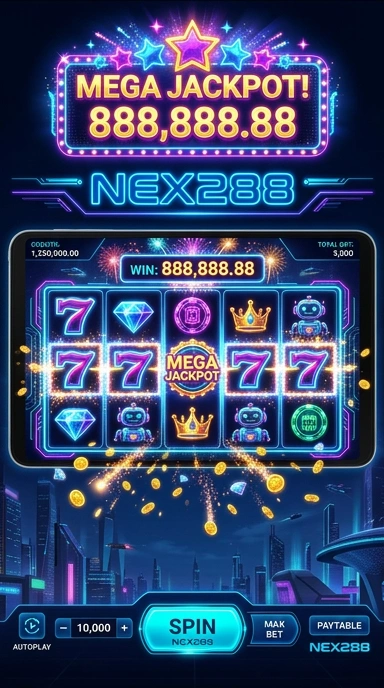 Tampilan antarmuka pengguna nex288 yang sederhana dan efisien.
